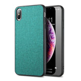 Luxury Cloth Texture Case For iPhone XR XS Max X 11 Pro Soft TPU Edge Phone Case For iPhone 5 5S SE 6 6S 7 8 Plus Cover Coque