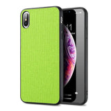 Luxury Cloth Texture Case For iPhone XR XS Max X 11 Pro Soft TPU Edge Phone Case For iPhone 5 5S SE 6 6S 7 8 Plus Cover Coque