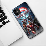 Phone Case for iPhone 11 Pro 5.8 2019 Marvel Venom Iron Man Spider-Man Deadpool Soft Cover For iPhone 11 Pro MAX 6.1 6.5 inch