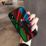 Yinuoda Azerbaijan buta flag Colorful Cute Phone Case for iPhone 8 7 6 6S 6Plus X XS MAX 5 5S SE XR 10 Cover