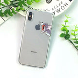 Funny Cartoon Phone Case For iPhone X XS Max XR Cute Mouse Cover for iphone 8 7 6 6S Plus 5 5S SE Soft Silicone Transparent Case