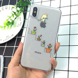 Funny Cartoon Phone Case For iPhone X XS Max XR Cute Mouse Cover for iphone 8 7 6 6S Plus 5 5S SE Soft Silicone Transparent Case