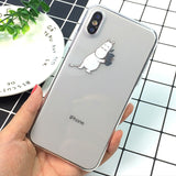 Funny Cartoon Phone Case For iPhone X XS Max XR Cute Mouse Cover for iphone 8 7 6 6S Plus 5 5S SE Soft Silicone Transparent Case