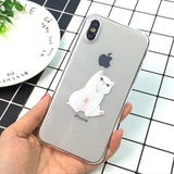 Funny Cartoon Phone Case For iPhone X XS Max XR Cute Mouse Cover for iphone 8 7 6 6S Plus 5 5S SE Soft Silicone Transparent Case