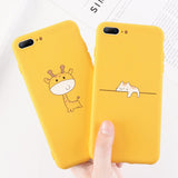 Zagter yellow candy Cover For iPhone 6 7 8 Plus X XR XS Max Cartoon Cat  Phone Case For iPhone 11 Cartoon Soft Back Cover