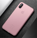 Ultra Thin Matte Transparent PP Phone case For iPhone 7 X XS XR XS Max 0.4mm Slim Back Cover For iPhone 6 6s 7 8 Plus 5 5S SE 9
