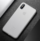 Ultra Thin Matte Transparent PP Phone case For iPhone 7 X XS XR XS Max 0.4mm Slim Back Cover For iPhone 6 6s 7 8 Plus 5 5S SE 9
