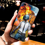 MaiYaCa pubg Black silicone soft tpu Phone Case for iPhone 8 7 6 6S Plus XS XR XS MAX 10 5 5S SE 11pro max case Coque funda