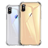 Shockproof Silicone Phone Case For iPhone X XS Max XR 6 6S 7 8 Plus Transparent Protection Back Cover On iphone 11 pro Max Case