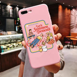 Funny Halloween Satan Vintage Let's Summon Demons Graphic Pink silicone Phone Case For iPhone 11 Pro Max 2019 X 6 6s 7 8 Plus