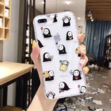 Japan cartoon Totoro Spirited Away Ghibli Miyazaki Anime Kaonashi Soft Clear Case For iPhone 11 11pro XR X 7 8Plus XS Max case