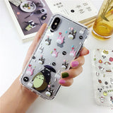 Japan cartoon Totoro Spirited Away Ghibli Miyazaki Anime Kaonashi Soft Clear Case For iPhone 11 11pro XR X 7 8Plus XS Max case
