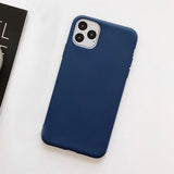 LACK Solid Color Silicone Couples Cases For iphone XR X XS Max 6 6S 7 8 Plus 11 11Pro Max Cute Candy Color Soft Simple Fashion Phone Case NEW