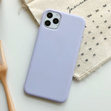 LACK Solid Color Silicone Couples Cases For iphone XR X XS Max 6 6S 7 8 Plus 11 11Pro Max Cute Candy Color Soft Simple Fashion Phone Case NEW