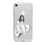 Billie Eilish Khalid Encantador silicone Suave Casos de Telefone Capa Para o11 11Pro 11ProMax X XR XS Max 8 8Plus 7 7Plus 6s 6Plus  Capa De TPU Coque