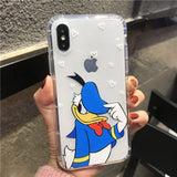 Cartoon Cute Mickey Minnie Soft Phone Case For iPhone 11Pro XR XS MAX 6 6s 8 X 7 Plus Clear Shockproof TPU Cover For iphone 7 8