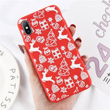 Lovebay Christmas Phone Cases For iPhone 7 XR 11 Pro Elk Santa Claus Flowers For iPhone 6 6s 8 Plus X XS Max Soft TPU Back Cover