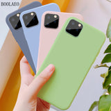 Luxury Case For iPhone X XS 8 7 6s Plus Matte Soft TPU Silicone phone Case For iPhone 11 pro XS MAX Back Cover Coque Fundas Capa