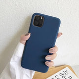 Luxury Case For iPhone X XS 8 7 6s Plus Matte Soft TPU Silicone phone Case For iPhone 11 pro XS MAX Back Cover Coque Fundas Capa