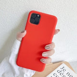 Luxury Case For iPhone X XS 8 7 6s Plus Matte Soft TPU Silicone phone Case For iPhone 11 pro XS MAX Back Cover Coque Fundas Capa