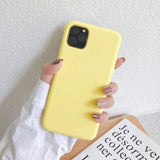 Luxury Case For iPhone X XS 8 7 6s Plus Matte Soft TPU Silicone phone Case For iPhone 11 pro XS MAX Back Cover Coque Fundas Capa