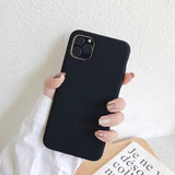 Luxury Case For iPhone X XS 8 7 6s Plus Matte Soft TPU Silicone phone Case For iPhone 11 pro XS MAX Back Cover Coque Fundas Capa
