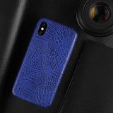 For iPhone XS XR XS Max Case Crocodile Texture Phone Case PU Leather Back Cover Coque For iPhone XR XS X 6 6s 7 8 Plus Soft Case