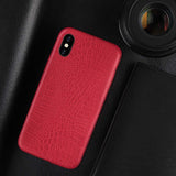 For iPhone XS XR XS Max Case Crocodile Texture Phone Case PU Leather Back Cover Coque For iPhone XR XS X 6 6s 7 8 Plus Soft Case