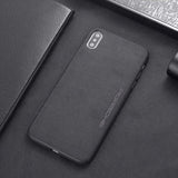 Luxury Leather Phone Case for iPhone 11 Pro Max Xs XR 6s Plus 7 7Plus 8 8Plus iPhoneX iPhone11 Coque Silicon Car Logo Fur Cover