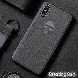 Luxury Leather Phone Case for iPhone 11 Pro Max Xs XR 6s Plus 7 7Plus 8 8Plus iPhoneX iPhone11 Coque Silicon Car Logo Fur Cover