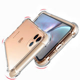 Luxury shockproof transparent silicone phone case For iPhone 11 phone case X XR XS Max iphone 11 Pro Max protection Back Cover