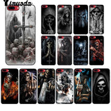 Yinuoda Grim reaper skull skeleton DIY Luxury High-end Protector Case for iPhone X XS MAX 6 6S 7 7plus 8 8Plus 5 5S XR