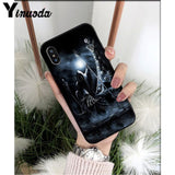 Yinuoda Grim reaper skull skeleton DIY Luxury High-end Protector Case for iPhone X XS MAX 6 6S 7 7plus 8 8Plus 5 5S XR