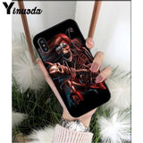 Yinuoda Grim reaper skull skeleton DIY Luxury High-end Protector Case for iPhone X XS MAX 6 6S 7 7plus 8 8Plus 5 5S XR