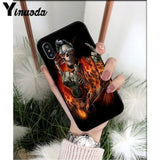 Yinuoda Grim reaper skull skeleton DIY Luxury High-end Protector Case for iPhone X XS MAX 6 6S 7 7plus 8 8Plus 5 5S XR
