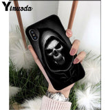 Yinuoda Grim reaper skull skeleton DIY Luxury High-end Protector Case for iPhone X XS MAX 6 6S 7 7plus 8 8Plus 5 5S XR