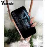 Yinuoda Grim reaper skull skeleton DIY Luxury High-end Protector Case for iPhone X XS MAX 6 6S 7 7plus 8 8Plus 5 5S XR