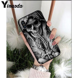 Yinuoda Grim reaper skull skeleton DIY Luxury High-end Protector Case for iPhone X XS MAX 6 6S 7 7plus 8 8Plus 5 5S XR