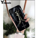 Yinuoda Grim reaper skull skeleton DIY Luxury High-end Protector Case for iPhone X XS MAX 6 6S 7 7plus 8 8Plus 5 5S XR