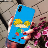 RuiCaiCa Hey Arnold Coque Shell Phone Case for Apple iPhone 8 7 6 6S Plus X XS MAX 5 5S SE XR Mobile Cases