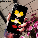 RuiCaiCa Hey Arnold Coque Shell Phone Case for Apple iPhone 8 7 6 6S Plus X XS MAX 5 5S SE XR Mobile Cases