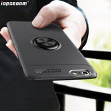 For iphone 5 5S 6 6S 7 8 Case Fashion business With finger ring Magnetism Holder Phone Back Cover For iphone 6 6S 7 8 Plus coque