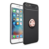 For iphone 5 5S 6 6S 7 8 Case Fashion business With finger ring Magnetism Holder Phone Back Cover For iphone 6 6S 7 8 Plus coque
