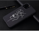 Fashion Soft TPU Pretty Girl Lisa Art David lines Painted Phone Case Coque Fundas For iPhone 6S 5s 7 8Plus X XS 11 Pro Max Cases