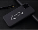 Fashion Soft TPU Pretty Girl Lisa Art David lines Painted Phone Case Coque Fundas For iPhone 6S 5s 7 8Plus X XS 11 Pro Max Cases
