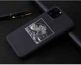 Fashion Soft TPU Pretty Girl Lisa Art David lines Painted Phone Case Coque Fundas For iPhone 6S 5s 7 8Plus X XS 11 Pro Max Cases