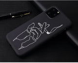 Fashion Soft TPU Pretty Girl Lisa Art David lines Painted Phone Case Coque Fundas For iPhone 6S 5s 7 8Plus X XS 11 Pro Max Cases