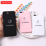 For iPhone 11 Pro Max 8 8Plus X 7 7Plus Soft TPU Silicone Matte Case Girl Sticker Memes Cool Quote Funny Words For  XS Max X XR