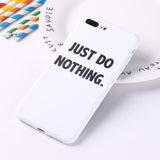For iPhone 11 Pro Max 8 8Plus X 7 7Plus Soft TPU Silicone Matte Case Girl Sticker Memes Cool Quote Funny Words For  XS Max X XR