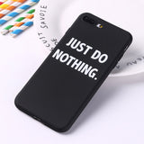 For iPhone 11 Pro Max 8 8Plus X 7 7Plus Soft TPU Silicone Matte Case Girl Sticker Memes Cool Quote Funny Words For  XS Max X XR